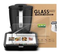 KENPOJO 2 Piezas Protector Pantalla Compatible con Vorwerk Thermomix TM7, Anti-Rayaduras Anti-Huellas, Ultra Transparente, Kit de Instalación Incluido