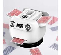 Kensbro Barajadores y Remitentes de Tarjetas Automáticos, Barajador y Repartidor de Cartas 2 en 1, Rotación de 360°, Soporta hasta 8 Jugadores, Barajadora de Cartas para Blackjack, Texas Hold'em, UNO