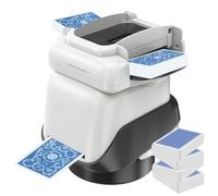 Kensbro Repartidor y Mezclador de Cartas Automático - Máquina Eléctrica para Mezclar Cartas para 1-4 Barajas - Recargable 2000mAh, Silencioso - para Póker, Blackjack, Texas Hold'em