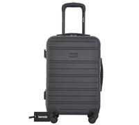 kensie 22" Peonies Hardside Carry-On Luggage with ID Tag, Black, Medium