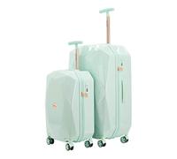Kensie - Equipaje Giratorio rígido con Cerradura TSA para Mujer, Color Menta, 28 Pulgadas, 20 Pulgadas, con Piedras Preciosas 3D TSA Lock Hardside Spinner Equipaje, Verde Menta, 28 Inches, 20 Inches,