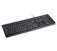 Kensington 1500109 Teclado Value con Cable para PC, Laptop, Notebook, Compatibilidad USB con Dell, Acer, HP, Samsung y más, Disposición QWERTY, Negro, Teclado Ingles