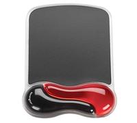 KENSINGTON 62402 - Alfombrilla para ratón Duo gel con reposamuñecas color negro/rojo
