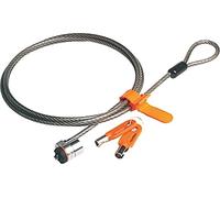Kensington 64020 - Candado con Llave para Portátiles Microsaver con Cable de Alto Carbono Resistente a los Cortes y Mecanismo de Bloqueo en Barra T, 1.8 m de Longitud, Gris