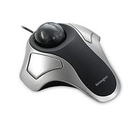 Kensington Kensinton 64327EU Ratón Orbit, Ratón Ergonómico con Cable y Trackball, Para Mac y Windows, Diseño Ambidiestro, Seguimiento Óptico y Trackball de 40 mm, Plateado
