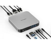 Kensington AD220S3 - Base de visualización Dual para Cualquier MacBook M1/M2/M3; Carga de Paso de 85 W (K31343WW)