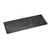 Kensington Advance Fit Full-Size Slim - Teclado QWERTZ (USB, Portátil, oficina,