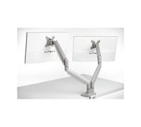 Kensington Brazo con Configuración VESA - Brazo para Dos Monitores con Ajustes de Altura de Un Toque, Brazo para Dos Monitores para Teletrabajo con Muelle de Gas, Gris (K55471EU)