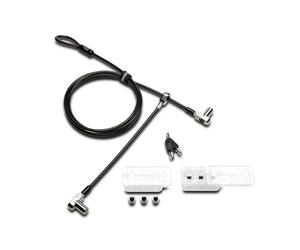 Kensington Cable de Seguridad con Llave 3-en-1, Candado con Doble Cabezal, Sistema de Protección Múltiple para 2 dispositivos, Ordenadores Portátiles, Monitores y otros (K63380WW)