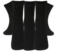 Kensington® Calcetines deportivos para hombre, 5 pares, de algodón acolchado, Negro, 6-11