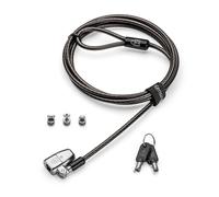 Kensington candado con Llave clicksafe 2. 0 3 en 1 para portátiles - candado para Todos los Dispositivos con Ranuras en Forma de t, Nano o Tipo Wedge, negro(k68102eu).