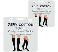 Kensington Compression Socks for Women & Men , Cotton Compression Stockings Clinically Proven, Medical Running Socks for Calf & Ankle Support, Sports, Maternity Pregnancy, Nurses, Flight Travel Care