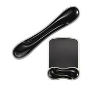 Kensington Duo Gel Combo - Alfombrilla de ratón de gel, negra, tamaño mediano