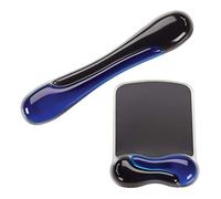 Kensington Duo - Juego de reposamuñecas de gel para mouse y teclado, teclado ergonómico y alfombrilla para mouse con soporte de muñeca, reposamuñecas para teclado, almohadilla para teclado de