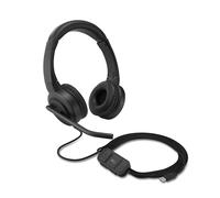 Kensington H1000 USB-C Auriculares Profesionales on-Ear Plug & Play para Ordenadores Portátiles con Micrófono con Cable de Audio HD, Cancelación de Ruido y Controladores de 40 mm (K83450WW)