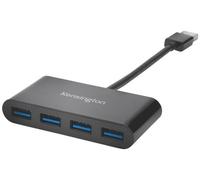 Kensington hub usb 3.0 de cuatro puertos uh4000: negro
