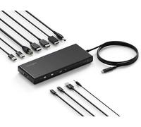 Kensington Replicador K32810EU – USB-C 10Gbps, 3x vídeo 1080p@120Hz, 100W, 5 USB, 73% reciclado
