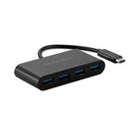 Kensington K33616WW - Hub USB-C CH1200 de 4 Puertos, Velocidad 10 Gbps, Tecnología USB 3.2 Gen2, Conexión Plug-and-Play sin Drivers, Compatible con Windows, macOS y Chrome OS