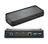 Kensington K33997WW - Replicador Universal de Puertos Doble 2K USB 3.0 (Sd3650) con Salidas Displayport++ y Hdmi, 6 Puertos USB, Puerto Gigabit Ethernet y Tomas de Auriculares y Micrófono de 3.5 mm