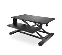 Kensington K52804WW - Estación de Trabajo con Asiento Ergonómico Montado, Estructura de Dos Niveles para la Configuración de la Superficie del Escritorio Principal, Teclado, Ratón y Monitor Doble