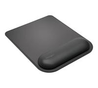 Kensington K52888EU - Alfombrilla Para Ratón ErgoSoft Con Reposamuñecas De Gel Ultrasuave, Diseño Ergonómico, Superficie De Alto Rendimiento Para Ratones Ópticos Y Láser, Base Antideslizante