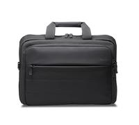 Kensington K60390WW - Maletín para Portátiles de hasta 16", Diseño Tipo Concha, Compartimento Acolchado, Poliéster Reciclado (52% PCR), Negro, Fabricado con 23 Botellas de Plástico Recicladas