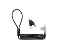Kensington Slim N17 2.0 Candado de Cable Portátil con Llave para Ordenadores Portátiles Dell Enrollable con Ranuras en Forma de Cuña, 1.8 m, K60511WW