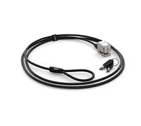 Kensington K62044WW - Candado con Cable y Llave para Surface Pro con Tecnología de Bloqueo No-Invasiva, Cabezal de Cierre Resistente y Cable de Acero al Carbono, Longitud de 1.8 m, Negro