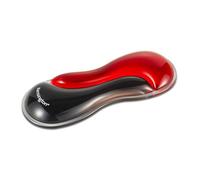Kensington K62440WW - Reposamuñecas Slim Duo Gel para Ratón y Trackball, 192 x 72 x 22 mm, Alfombrilla Ergonómica, Evita Sobrecargas y Molestias, Compatible con Ratones y Trackballs, Negro/Rojo