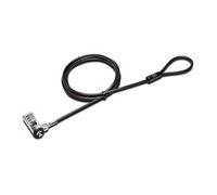 Kensington K64442WW - Candado a Combinación para Portatiles N17 con Combinación Reajustable de 4 Números, Sin Llave, Cierre Único y Cable de Acero al Carbono de 1,8 m de Longitud