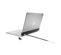 Kensington K64821WW - Soporte de Bloqueo para Surface Book, Tecnología de Bloqueo No Invasivo, Barra de Seguridad Reforzada con Acero, Puerto para Portátil con Llave Microsaver 2.0 m, 1,8 m Longitud