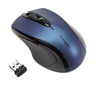 Kensington K72422WW, ratón inalámbrico Pro Fit, tamaño Mediano, Color Azul, diseño ergonómico, Sensor óptico (PPP: 800/1200/1600) para un Control Efectivo para Uso en casa y en Oficina