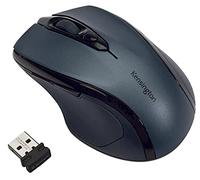 Kensington K72422WW, ratón inalámbrico Pro Fit, tamaño mediano, color gris, diseño ergonómico, Sensor óptico (PPP: 800/1200/1600) para un control efectivo para uso en casa y en oficina