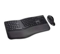 Kensington Kit Teclado y Ratón - Kit Teclado Pro Fit Ergo Ergonómico con Distribución de Teclas US, Ratón Ergo, Modo Dual 2.4 GHz y Bluetooh, Compatible con Chrome, macOS, Windows (K75406WW)