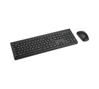 Kensington KM270 EQ Juego de Teclado inalámbrico de tamaño Completo y ratón ambidiestro silencioso para Ordenador y portátil, 2,4 GHz y BT 5.0, protección contra Salpicaduras de Agua, Chip ISO QWERTZ
