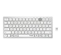 Kensington Multi-Device Dual Wireless Compact Keyboard - Silver (K75504US)
