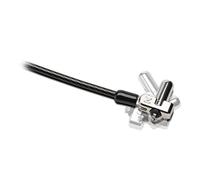 Kensington N17 Keyed Dual Head Laptop Lock - Cable antirrobo (Negro, Plata, Llave, Portátil, Seguro, Acero al carbón, 5 mm)
