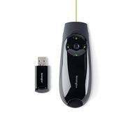Kensington Presentador - Presentador Expert con Puntero Láser Verde - Presentador Inalámbrico con Joystick y Botones Retroiluminados (K72426EU)