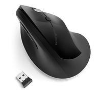Kensington Pro Fit Ergo - Ratón inalámbrico Vertical, Color Negro (K75501WW)