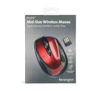 Kensington Pro Fit ratón ergonómico inalámbrico rojo