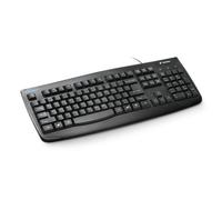 Kensington Teclado con cable lavable Pro Fit, tamaño completo con teclado numérico, diseño impermeable con conexión USB, compatible con Windows & Apple, teclas grabadas con láser duraderas - K64407ES