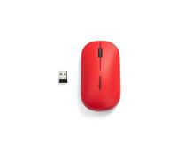 Kensington Ratón Inalámbrico - SureTrack Ratón Ambidiestro Fino para Portátiles, Ordenadores o Teletrabajo, Compatible con Chrome, Mac, Windows y Android - Rojo (K75352WW)
