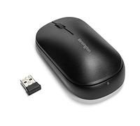 Kensington Ratón Inalámbrico - SureTrack Ratón Ambidiestro Fino para Portátiles, Ordenadores o Teletrabajo, Compatible con Chrome, Mac, Windows y Android - Negro (K75298WW)