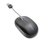 Kensington Ratón Portátil - Ratón ProFit Retráctil para Portátiles, Conexión USB Idóneo para Viajar; Ratón Pequeño con Ruleta, Compatible con Windows y Mac (K72339EU)