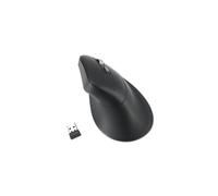 KENS K72482WW - Ratón (ratón), Bluetooth/radio, vertical, negro