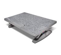 Kensington - Reposapiés SoleMassage para Debajo del Escritorio, con Función de Masaje, Reposapiés Ergonómico con 5 Niveles de Inclinación y Ángulo Máx. de 30° para Oficina y Hogar, Negro