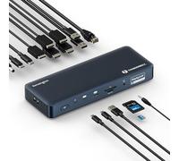 Kensington SD5900T Thunderbolt 4 Displaylink Quad 4K Estación de Acoplamiento para Todos los MacBook M1/M2/M3/M4 y Windows (K35232NA)