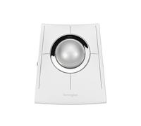 Kensington SlimBlade Pro EQ - Trackball inalámbrico, Bluetooth, conexión de 2,4 GHz, Recargable, Botones programables, Bola Blanca/Plateada