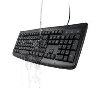 Kensington teclado con cable lavable pro fit, tamaño completo con tec