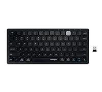 Kensington Teclado inalámbrico dual compacto multidispositivo, diseño QWERTY PN, compatible con Windows, Mac, iOS y ChromeOS, K75502PN
